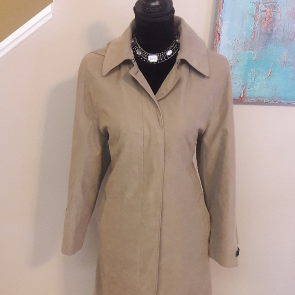 London Fog/Olive Brown/ Hooded/ Trench Coat - Picture 3 of 8